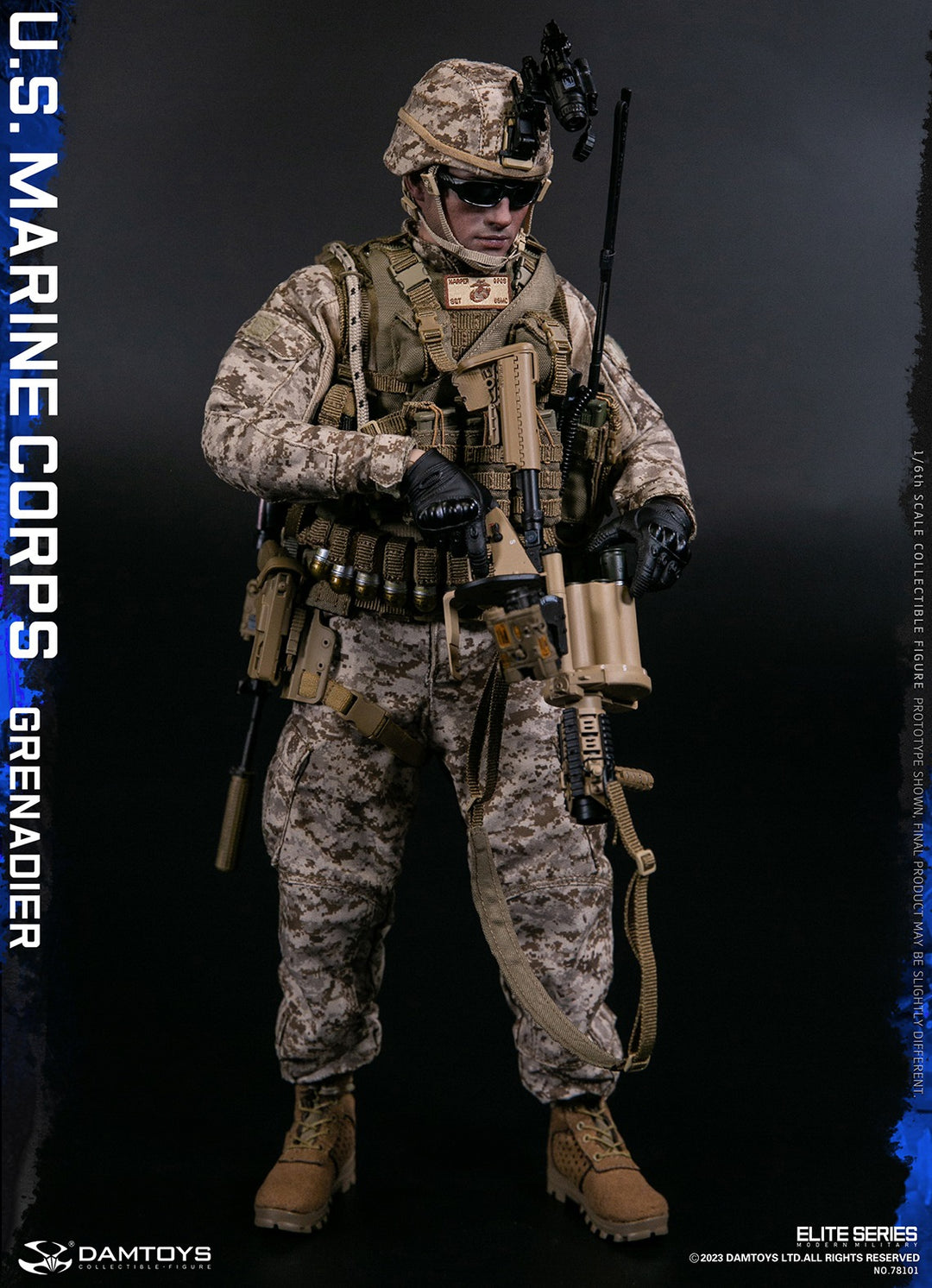 DamToys (78101) U.S. Marine Corps Grenadier 1/6 Scale Figure