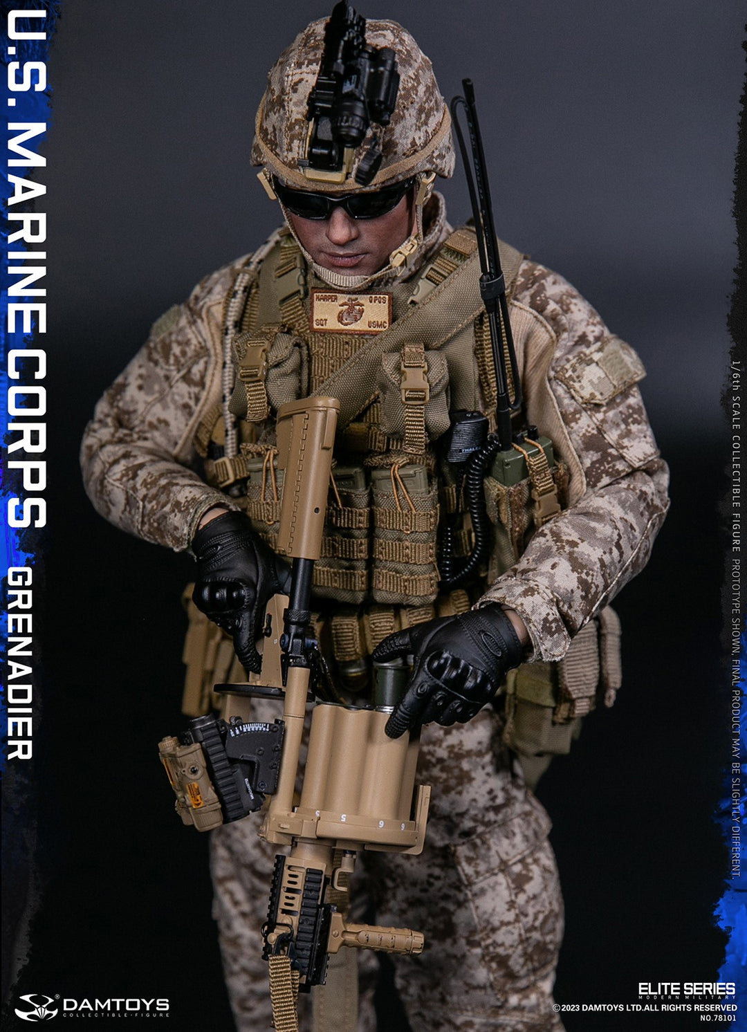 DAM TOYS 素体 USMC衣装付 1/6 DamToys (78101) U.S. Marine Corps Grenadier 1/6 Scale Figure