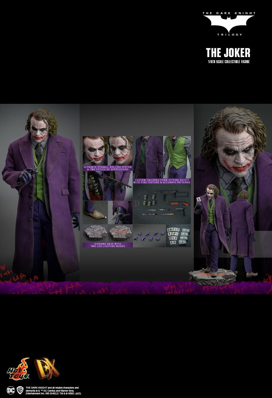 Hot Toys DX32 The Dark Knight Trilogy - The Joker 1/6th Hot Toys DX32 The Dark Knight Trilogy - The Joker 1/6th