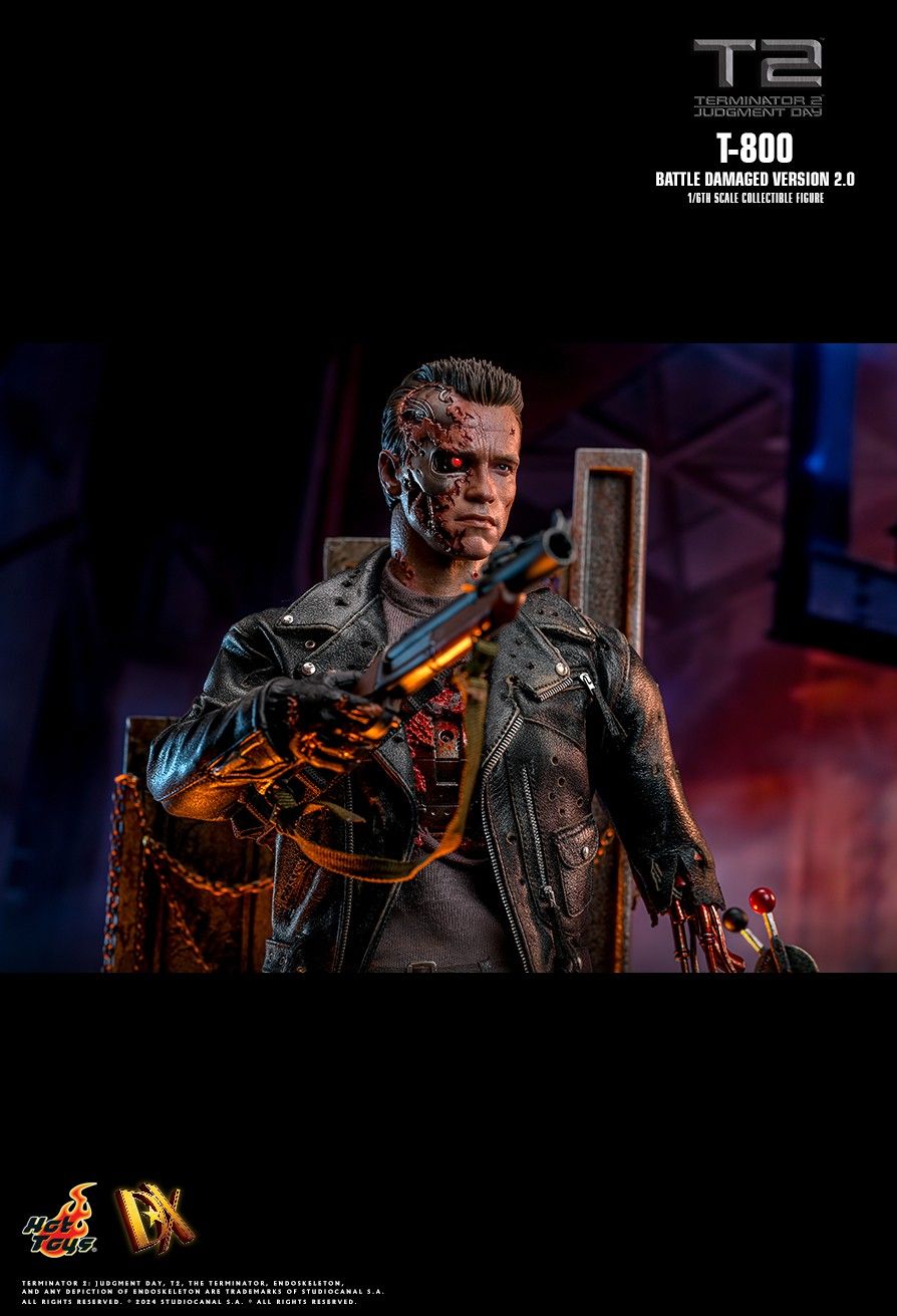 T-800 2.0 Hot Toys MMS795 : figurine Terminator 2 Le Jugement Dernier T-800 2.0 Hot Toys MMS795 : figurine Terminator 2 Le Jugement Dernier