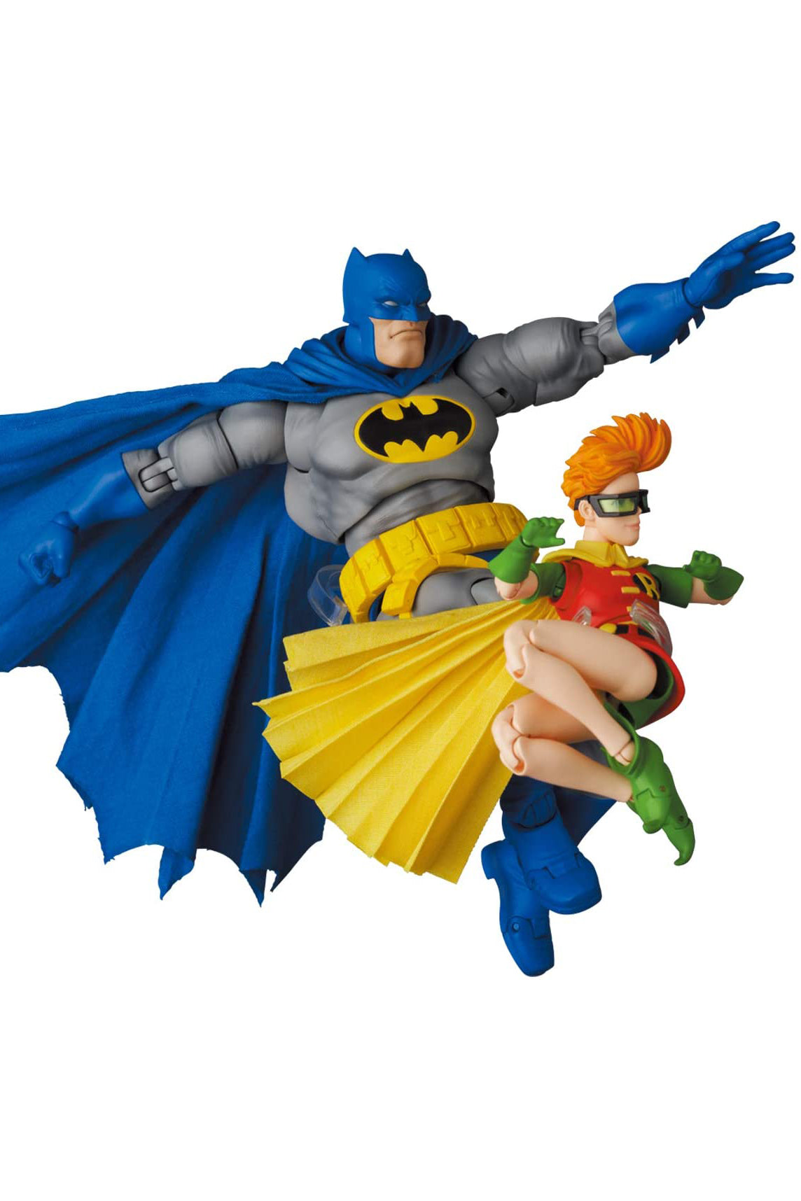 MAFEX  The Dark Knight Returns – Batman (Blue Version) and Carrie  Kelley Robin Figure Set