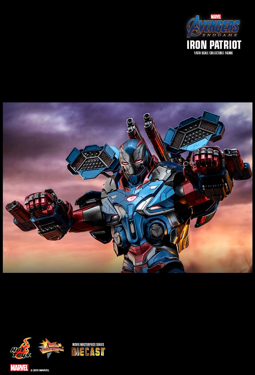 IN STOCK] Hottoys Hot Toys HT MMS547D34 Iron Patriot Avengers Endgame 1 6th Scale Iron Patriot 1124819114