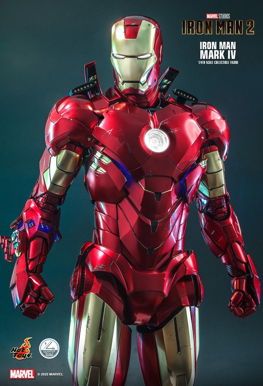 Hot Toys Iron Man 2 Mark IV フィギュア Hot Toys Iron Man 2 Mark IV with Suit-Up Gantry 1:4 Scale Figure